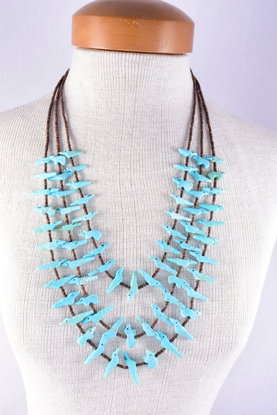 3 Strand Turquoise Fetish Necklace by Rosita Kamasee 2L03W