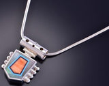 Inlay Pendant by Benson Manygoats 2K10O