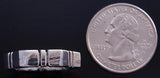 Size 6-1/2 All Silver Hexagon Shaped Block Ring by Tom Lewis 7B13P