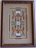 Navajo Sand Painting by Deborah Foster - 9.5 x 13.5 - 1J11F