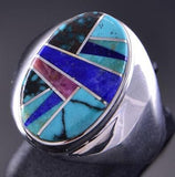 Size 11-1/2 Inlay Men's Ring by Jerome Yazzie 2K18D