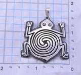 Mimbres Pottery Amphibian pendant by Gerald Lomaventema 2K10B