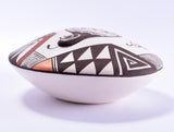 Acoma Pueblo Pottery by Carolyn Concho - Quail Design Seed Pot - 2L06F