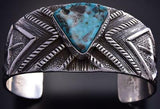 Royston Turquoise Silver Bracelet by Virgil Reeder 9K03B