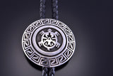 Silver Handmade Turtle Design Bolo Tie 2E03X