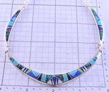 Inlay Necklace with Earrings by Evangline David 2K25F