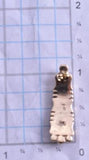 14k Gold & Lapis Multistone Navajo Inlay Earrings 8D21P
