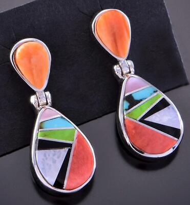 Multistone Inlay Earrings by Aldora Henry 2K21O