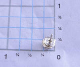 Silver Multistone Zuni Inlay Sunface Post Earrings by Devoria Bowakaty 2A25J