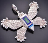 Inlay Butterfly Pendant by Benson Manygoats 2K10L