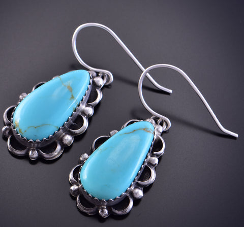 Navajo Silver and Turquoise Earring by Freda Martinez 2E15T
