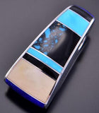 Mutli-stone Inlay Pendant Slide by Benson Manygoats 2K10S