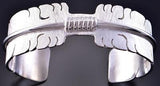 Silver Sacred Eagle Feather Bracelet by David Kuticka 2K13C