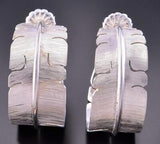 Sacred Eagle Feather Hoop Earrings by David Kuticka 2K18T