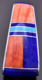 Mutli-stone Inlay Pendant Slide by Benson Manygoats 2K10S
