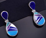 MultiStone inlay Earrings by Aldora Henry 2K21C