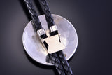 Silver Handmade Turtle Design Bolo Tie 2E03X
