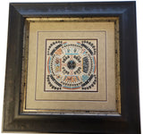 Storm and Lightning Design Navajo Sandpainting by Orlando Myerson 2L03F