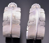 Sacred Eagle Feather Hoop Earrings by David Kuticka 2K18T