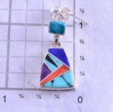 Multistone Inlay Dangle Earrings by Joan Charlie 2K21B
