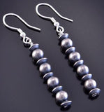 Silver Navajo Pearls Stack Earrings by Mason Lee 2J16N