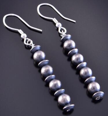 Silver Navajo Pearls Stack Earrings by Mason Lee 2J16N