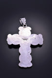Silver & Royston Turquoise Navajo Cross Pendant by Alex Sanchez 2D12P