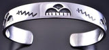 Rain Cloud and Lightning Hopi Bracelet by Gerald Lomaventema 2K13N