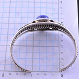 Silver & Lapis Navajo Handmade Bracelet by Robert Shakey 2E25S