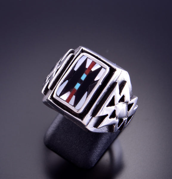 Size 9-3/4 Inlay Mens Ring by Charlotte Dishta 2L16C