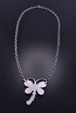 Silver & Golden Hills Turquoise Navajo Dragonfly Necklace by Tim Smith 2E18G