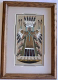Navajo Sand Painting by Glen Nez - 9.5 x 13.5 - 1J11K