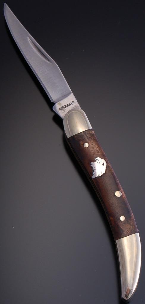 Eagle Head Inlaid Browning knife