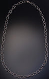 18" All Silver Loops Necklace- TO12M