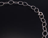 18" All Silver Loops Necklace- TO12M