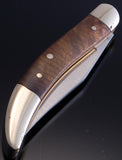 Wooden Brass ELK HEAD Pocket Knife - VN81L