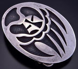 Vintage Silver "Strong" Bear Claw Buckle 2H31H