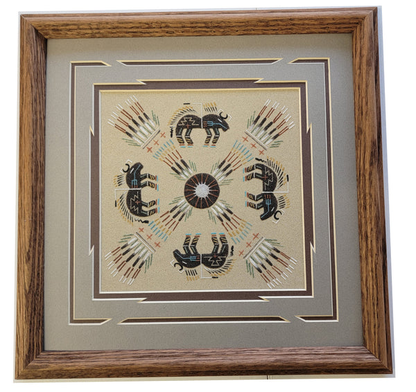 Navajo Sandpainting by Daniel Smith Jr. 2L03A
