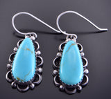 Navajo Silver and Turquoise Earring by Freda Martinez 2E15T