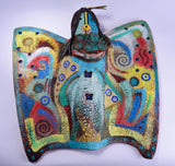 Navajo Pottery - Yei Bi Chei Mask - Butterfly Design by David John 2L07A