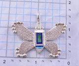 Inlay Butterfly Pendant by Benson Manygoats 2K10L