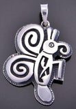 Mimbres Pottery Butterfly Design Pendant by Gerald Lomaventema 2K15B