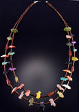 2 Strand Multistone Fetish Necklace by Neil Thomas 2L23B