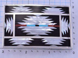 Silver Mother of Pearl Multistone Zuni Inlay Buckle by Charlotte Dishta 2D21X
