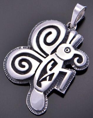 Mimbres Pottery Butterfly Design Pendant by Gerald Lomaventema 2K15B
