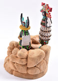 Shalako and Crow Mother Hopi Kachina by S. Miguel - 1K15M