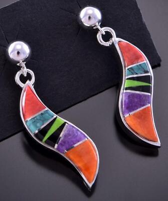Multistone Inlay Earrings by Aldora Henry 2K21N