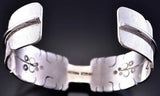 Silver Sacred Eagle Feather Bracelet by David Kuticka 2K13C