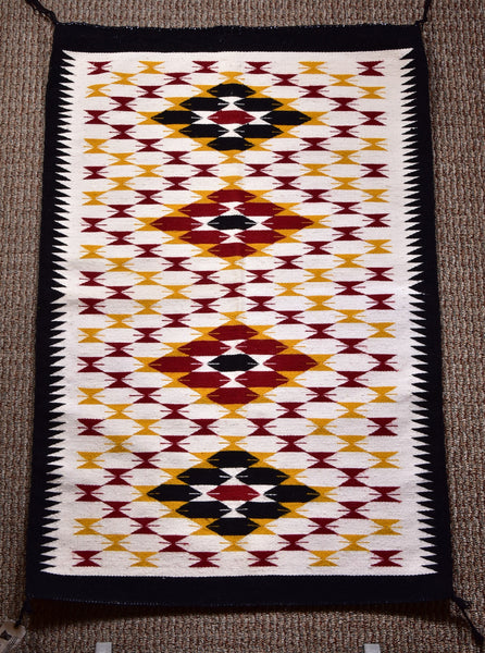 Navajo Handwoven Rug - Eye Dazzler design - ZH17D