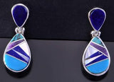 MultiStone inlay Earrings by Aldora Henry 2K21C